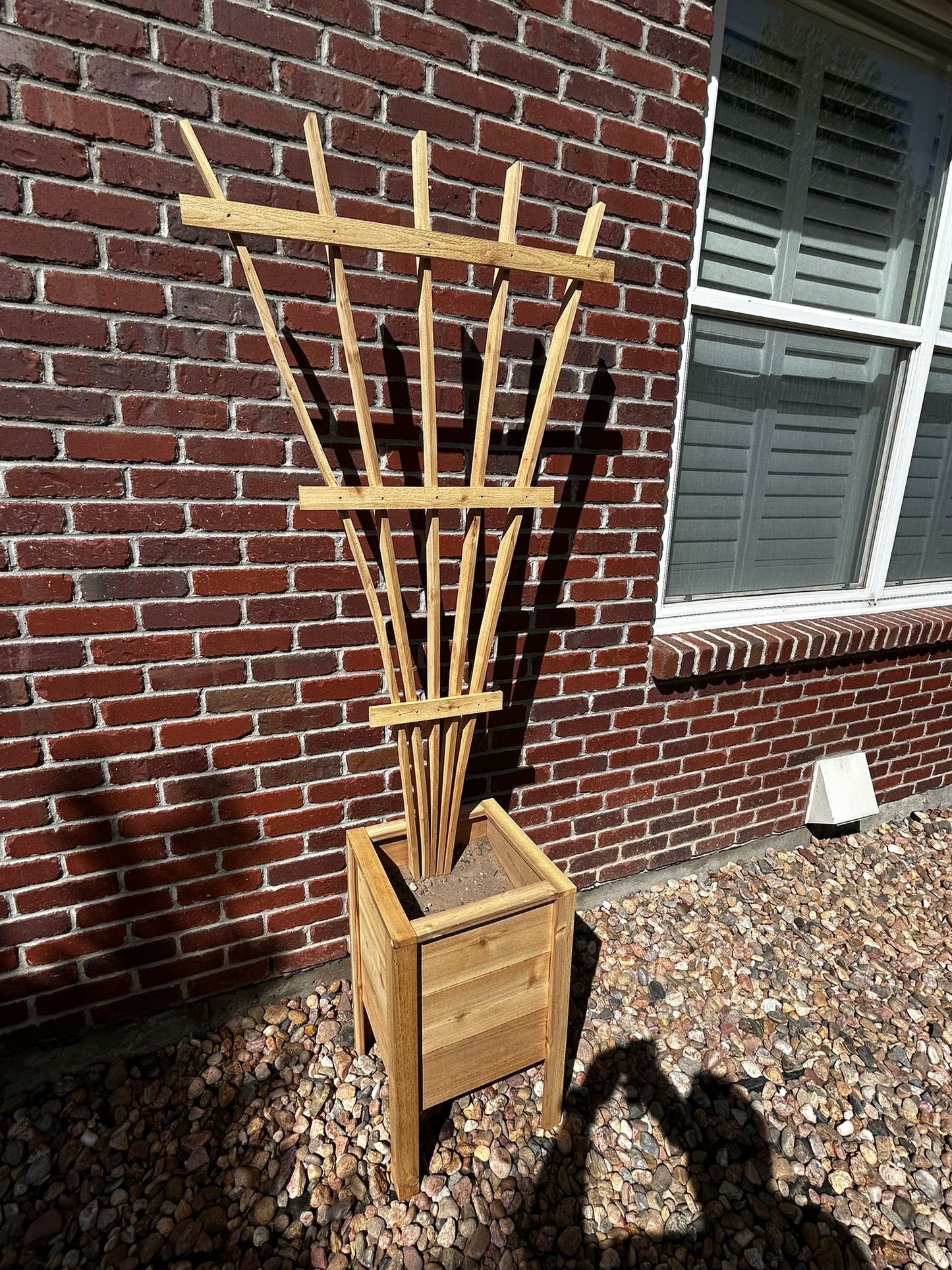 Cedar Fan Garden Trellis